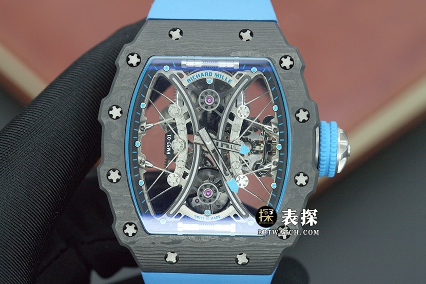 Richard Mille RM53-01 by YS: Upgraded Gunmetal Skeleton Tourbillon Replica with Rubber Gear Ring