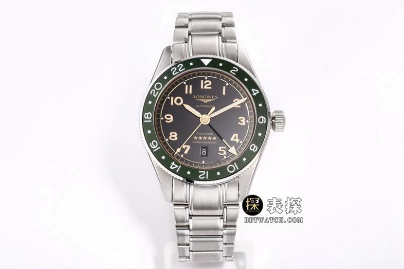 Longines Spirit Pioneer 42 mm mattierte Keramiklünette Original Factory Replika APF Factory L3.812.4.63.6 Sportarmband aus Karbonstahl