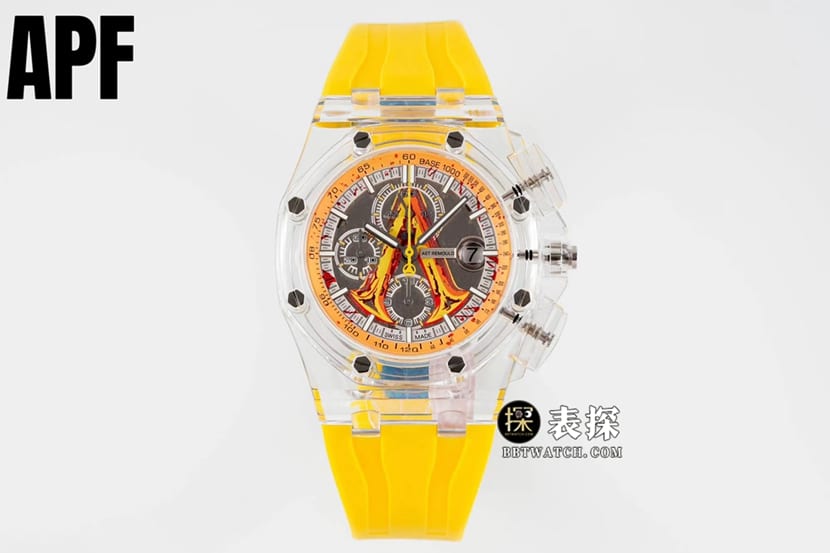 Audemars Piguet APF Royal Oak Offshore 1:1 Replica Watch Bad Warrior Sunshine Yellow Rubber Model
