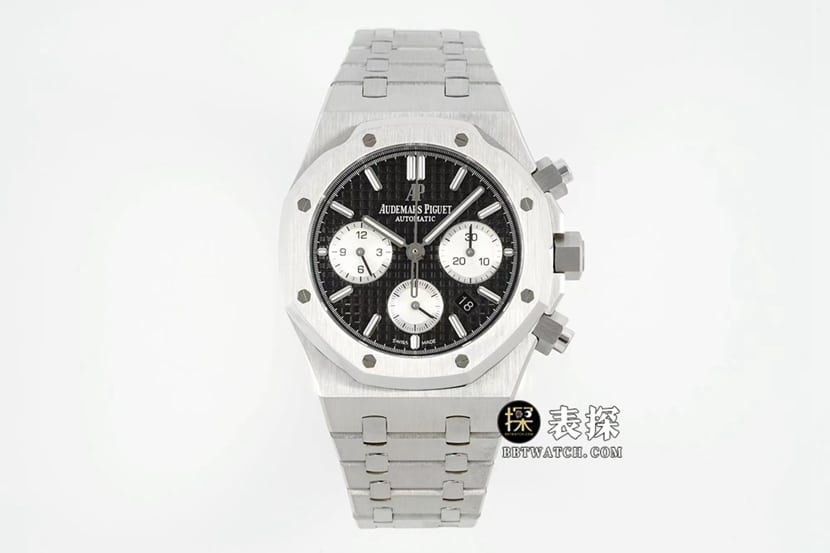 Audemars Piguet Royal Oak 26331ST Mechanical Chronograph IPF 1:1 Super Clone Steel Bracelet Black Panda Dial