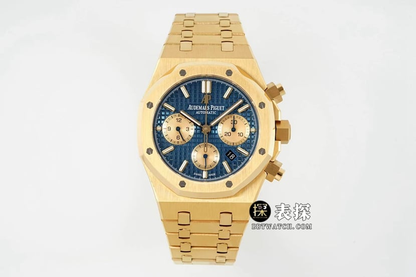IPF Offshore Audemars Piguet Audemars Piguet Royal Oak Chronograph Mechanical 1:1 Replica Watch Blue Plate Gold Steel Strap Model 26331BA.OO.1220BA.01