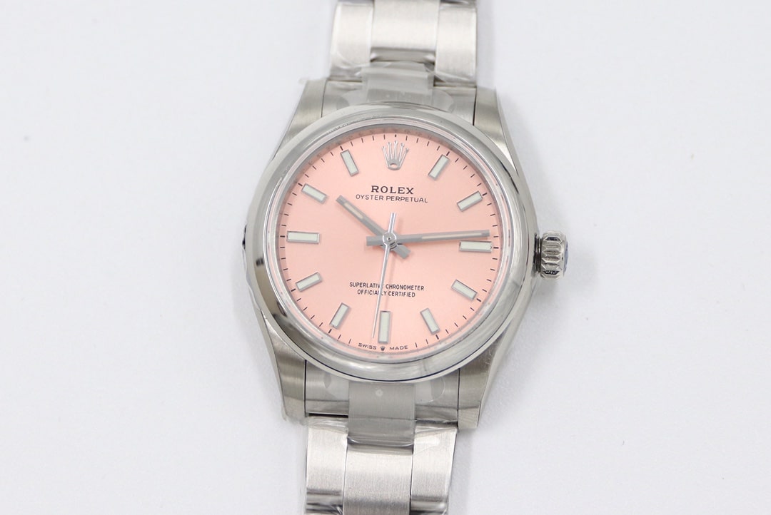 EW Rolex Oyster Perpetual 31 Series Pink Dial Steel Bracelet Super Clone Watch m277200-0004