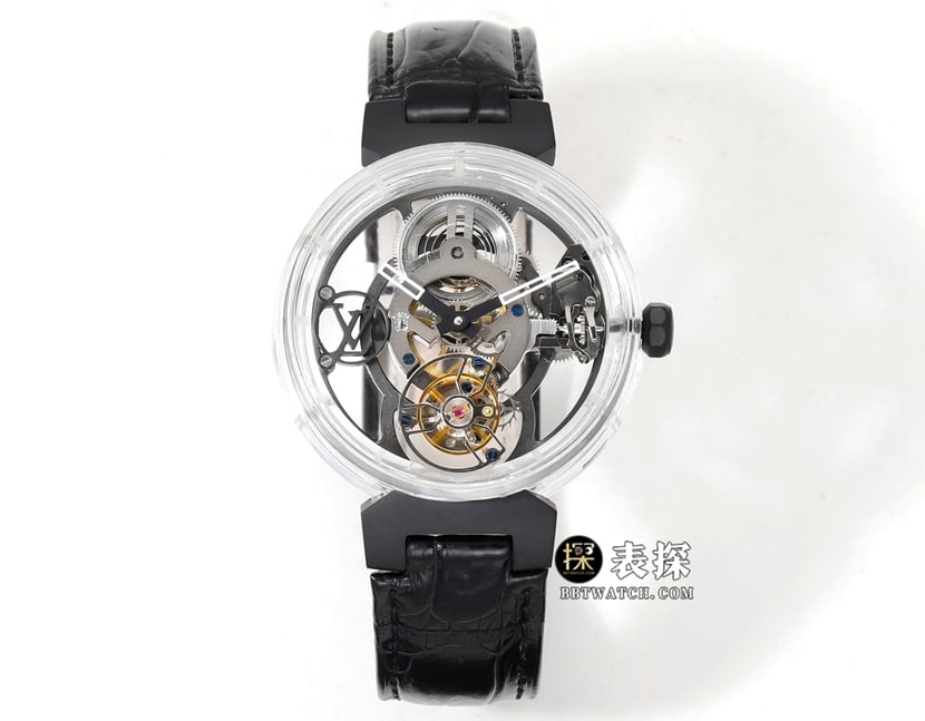 Louis Vuitton RM TAMBOUR MOON 1:1 Replica Sapphire Case Skeletonized Tourbillon Automatic Mechanical Watch