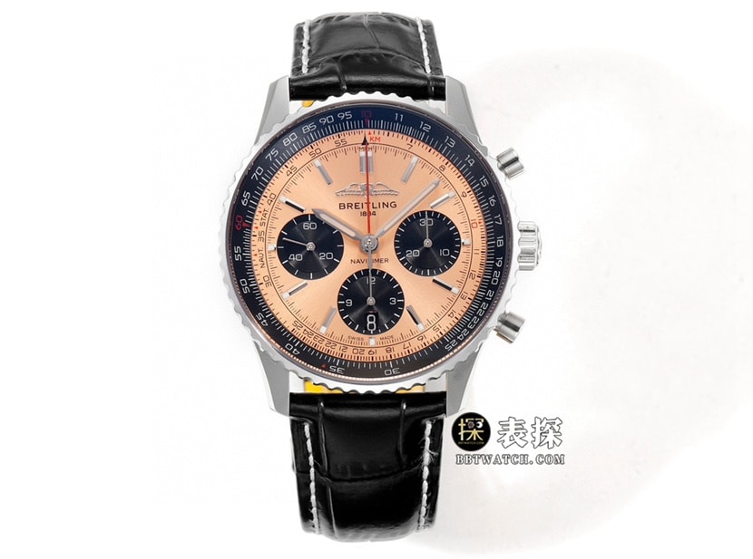 BLS Breitling Navitimer 70th Anniversary AB0138241K1P1 Réplique 1:1 Chronographe à cadran cuivré avec bracelet en cuir