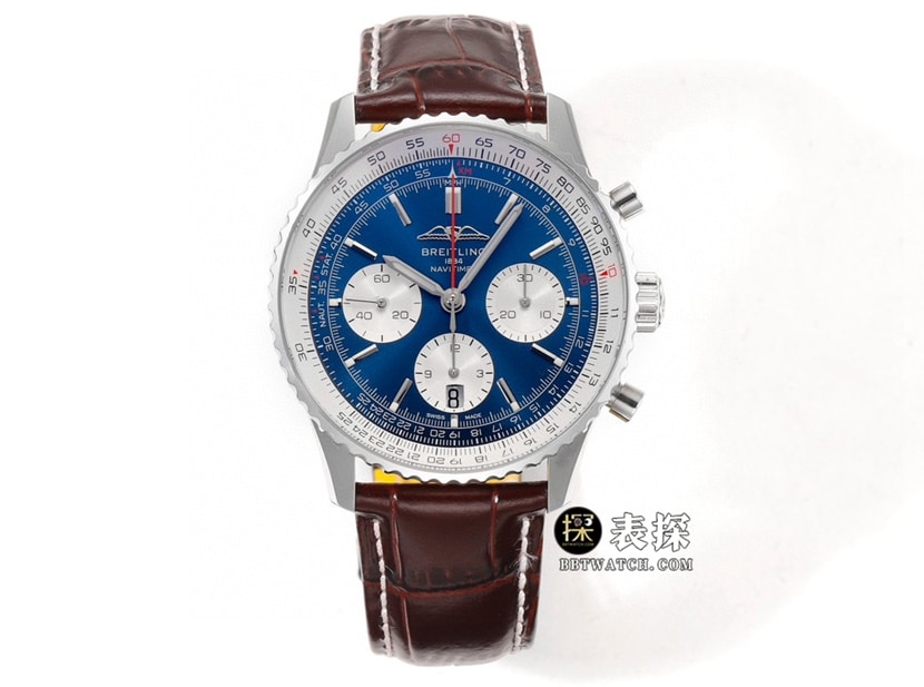 Breitling BLS Aviation Chronograph AB0137211C1P1 1:1 Replica Watch with Blue Dial, Sapphire Crystal, Mechanical Bracelet Model Breitling AB0137211C1P1