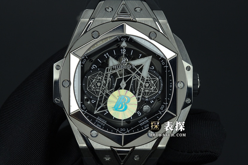 BBF Factory Hublot BIG BANG MXM19 Réplique 1: 1 de qualité supérieure de la montre en caoutchouc noir 418.NX.1107.RX