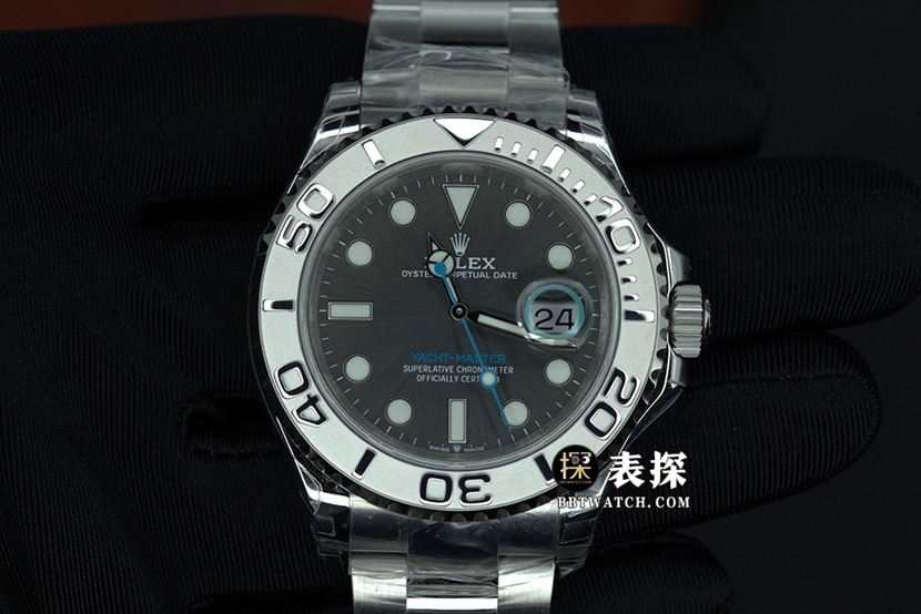 VS Rolex Yacht-Master 1:1 replica with rhodium white dial and scratch-resistant sapphire crystal steel strap m126622-0001