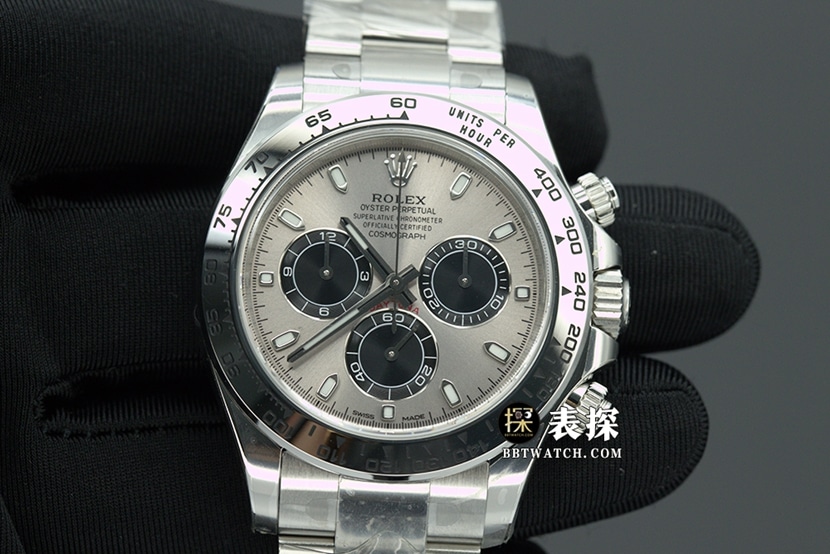 Rolex Cosmograph Daytona N Factory Cronógrafo réplica 1:1 con cristal de zafiro luminoso y hebilla Oyster plegable m126509-0003