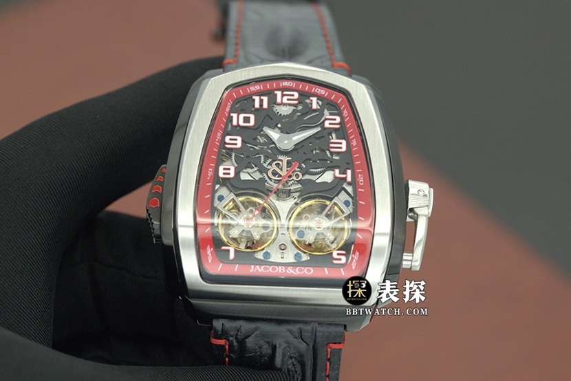 Czech Leopard 1:1 Replica Watches with Black Disk, Twin Turbo Double Tourbillon, JCFM05 Double Flywheel Mechanical Strap Models