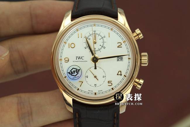 APS Factory Portugal IW390301 Silver-White Panda Dial Strap Model Super Clone 1:1 Replica Watch with Automatic Mechanical Movement