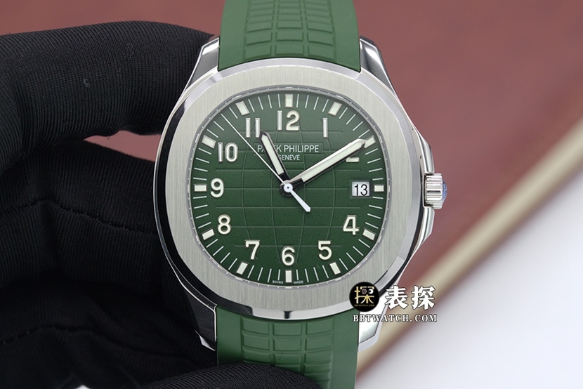 Patek Philippe 5168G-010 Aquanaut Jumbo 1:1 Super Clone Khaki Green Relief Dial Sporty Mechanical Watch