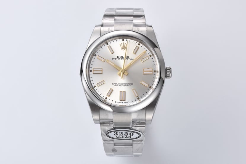 Rolex Oyster Perpetual 124300 41mm C Factory Replica with 3230 Movement, Silver Dial and Steel Bracelet