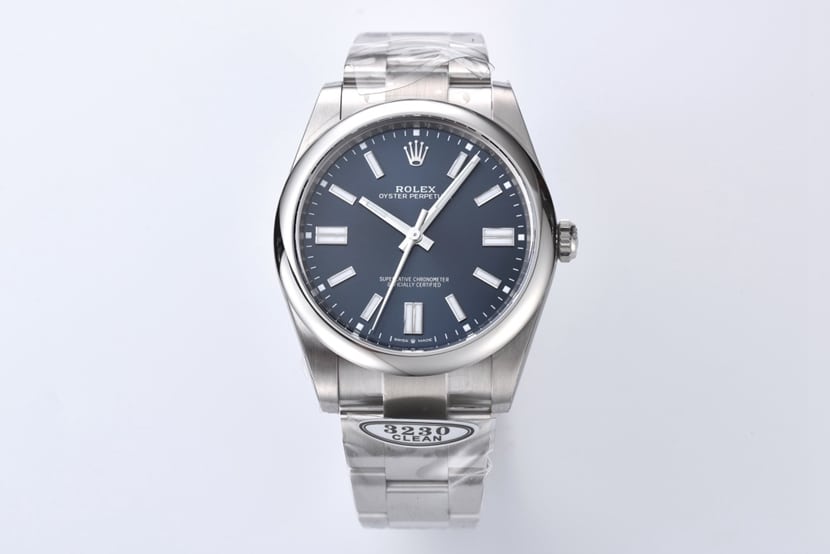 Rolex Oyster Perpetual 41mm C Factory 1:1 super clone with 3230 movement and Tiffany blue dial on steel bracelet
