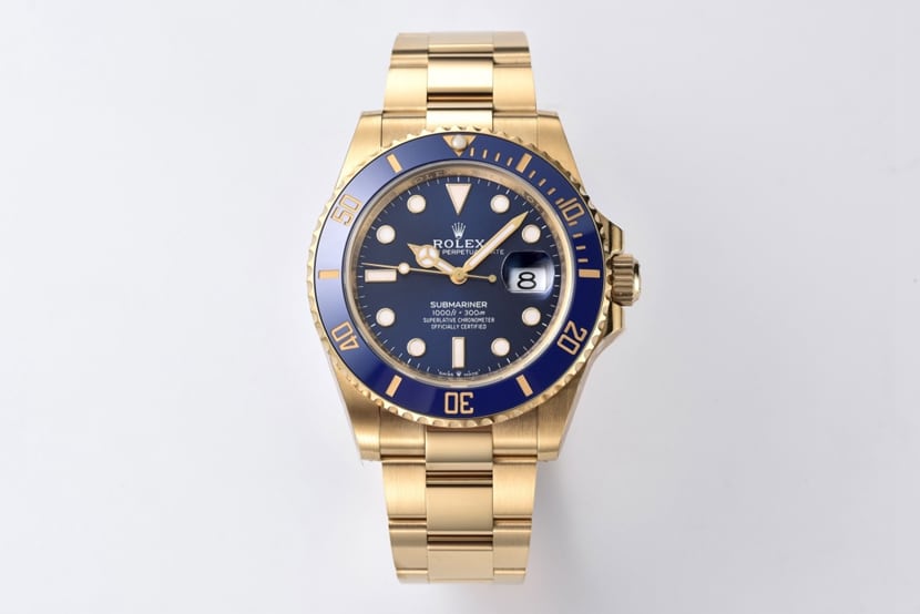 Clean Factory Rolex Submariner 126618LB-0002 1:1 Replica, 41mm Aqua Ghost Dial with 18k Gold Steel Strap