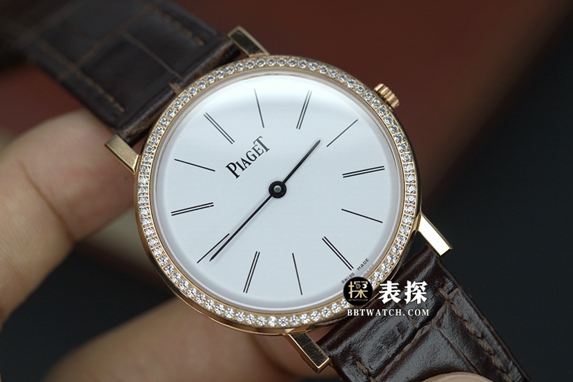 MKS MKS Factory Piaget Herren-Gürtel 1:1 Super Clone, weiße Platte, Roségold, Diamanten, G0A36125, echtes Video