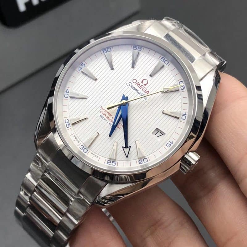 TZ Omega Seamaster 150m Gold-Tone Captain Replica: Blue-Needle 8500 Co-Axial Clone Watch Review