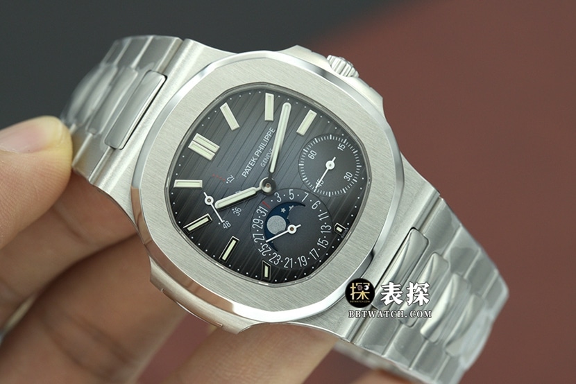 PPF Factory Patek Philippe Herren-Deep Blue Disk Moon Phase Nautilus 5712/1A-001 Top 1:1 Replik Real Video