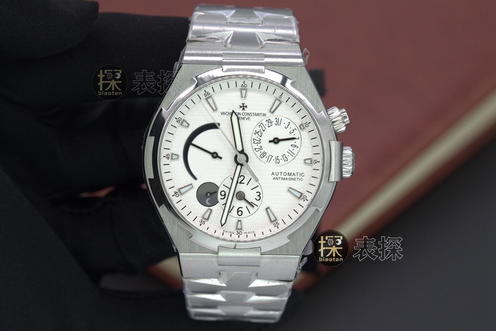 Vacheron Constantin TWA Factory Optimal Replica Watch | 1222-SC Movement Chronograph with White Plate and Steel Strap