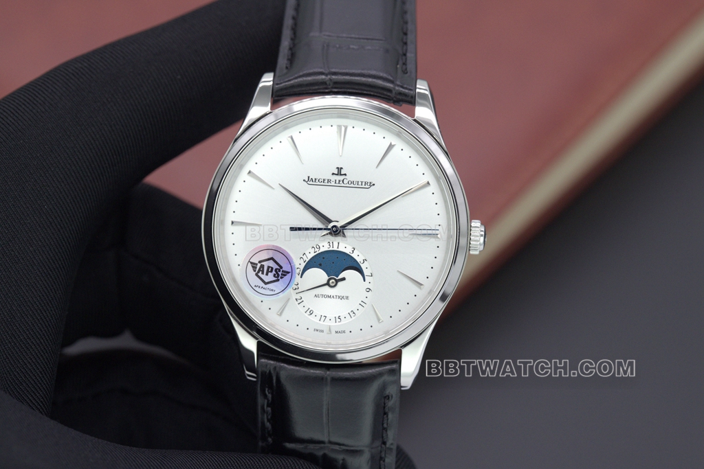 Jaeger-LeCoultre Master 1:1 Super A Fine Imitation Silver Dial Moon Phase Mechanical Movement 39mm
