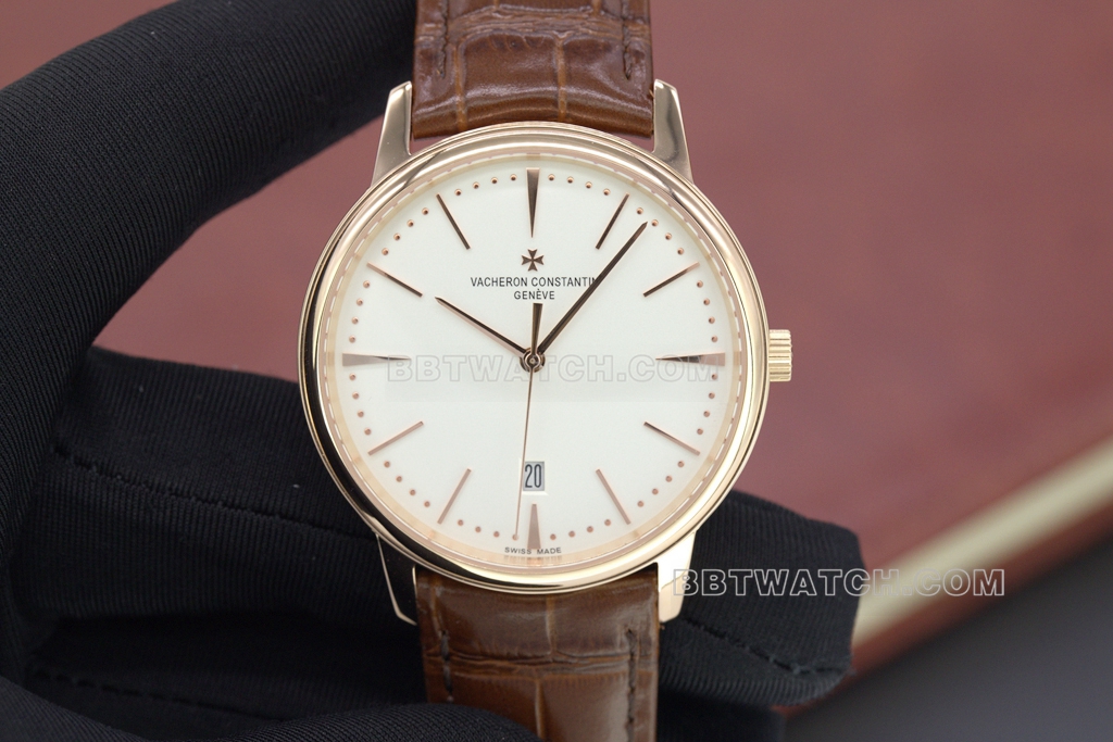 MKS Vacheron Constantin MKS Vacheron Constantin Heritage Series 85180 1:1 Super Clone Mechanical Watch with White Dial and Rose Gold Case