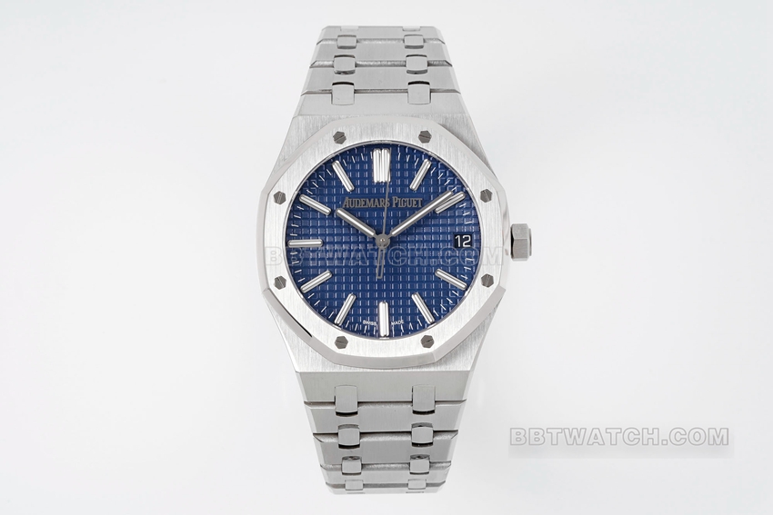 APS Factory Audemars Piguet Audemars Piguet Royal Oak Premium Clone with Blue Dial and Steel Bracelet, Model 15510ST.OO.1320ST.06