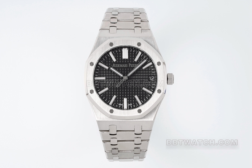 Audemars Piguet Royal Oak 15510ST.OO.1320ST.07 par APS Factory, Super Clone 1:1 avec cadran noir, mouvement monobloc CAL.4302, acier inoxydable