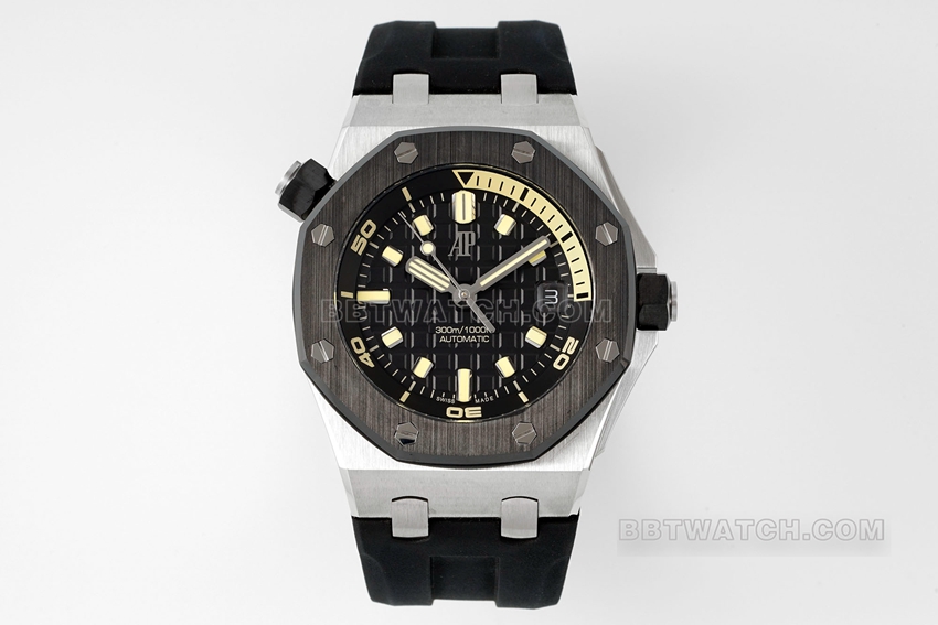 APS Factory A002CA Audemars Piguet Royal Oak Offshore Premium 1:1 Super Clone Black Dial cal.4308 Movement 42mm 15720CN.OO.A002CA.01