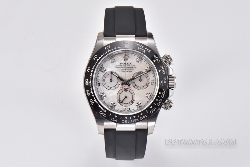 C Factory Rolex Daytona 116519 1:1 Super Clone with Natural Mother-of-Pearl Dial and Mechanical Movement