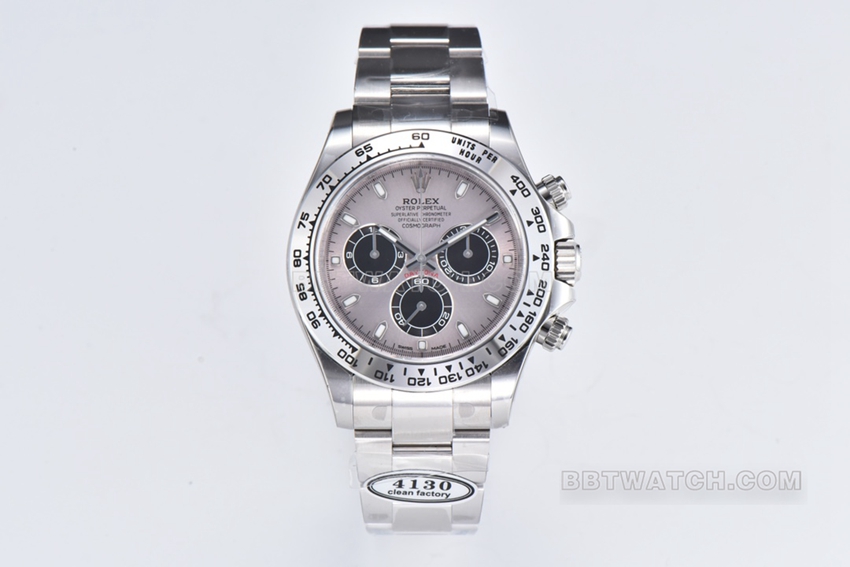 C Factory Rolex Daytona 1:1 Super A Fine imitation silver-gray dial mechanical steel strap m116509-0072