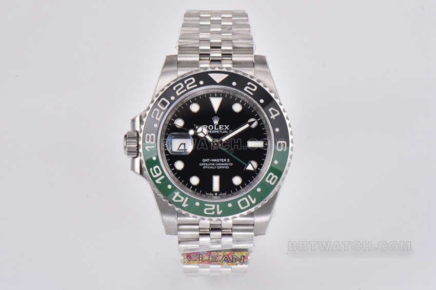 Rolex GMT-Master 126720 Left-Handed Greenwich Sprite Ceramic Bezel Super Clone by C Factory