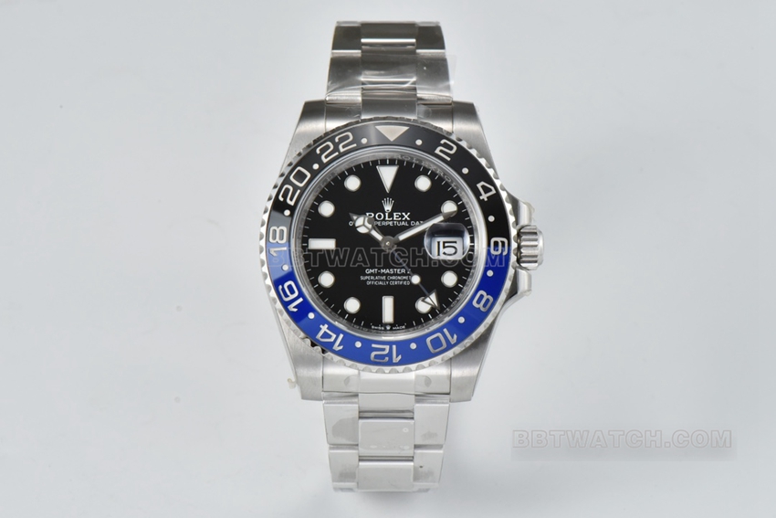 C Factory Rolex GMT-Master ceramic bezel super clone mechanical watch m126710blnr-0003 with ceramic ring detail