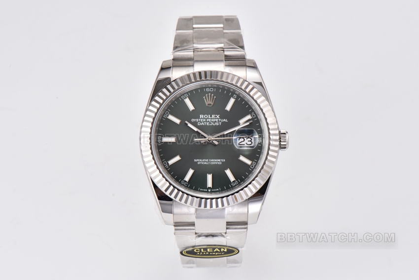 C Factory Rolex Datejust super clone 41mm with one-to-one 3235 movement and green dial