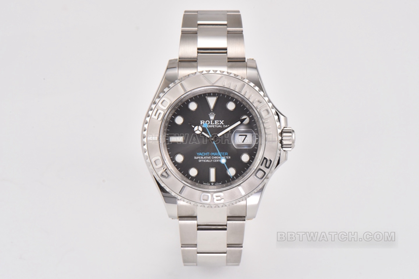 Rolex Yacht-Master 40mm C Factory Super Clone Rhodium White Dial Platinum Steel Oyster Bracelet 126622