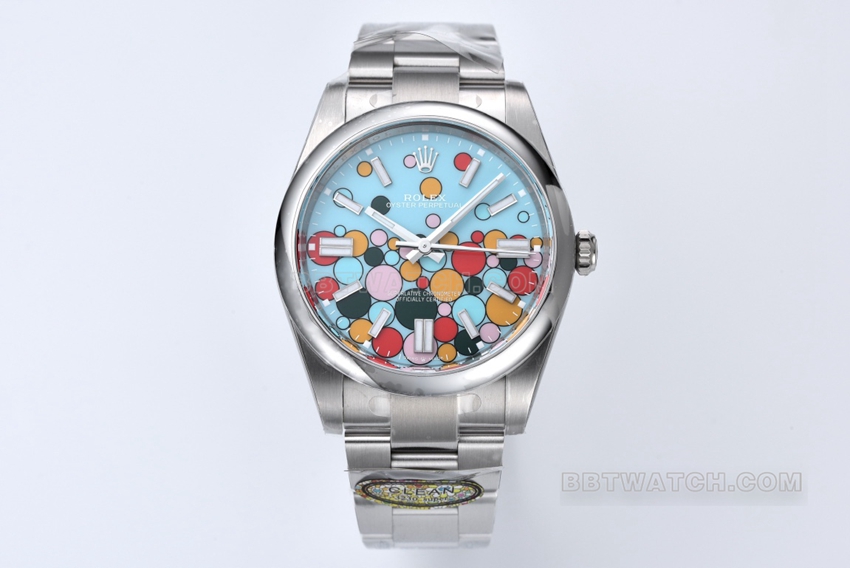C Factory Rolex Oyster Perpetual 41mm bubble face 3230 movement super clone 1:1 replica m124300-0008