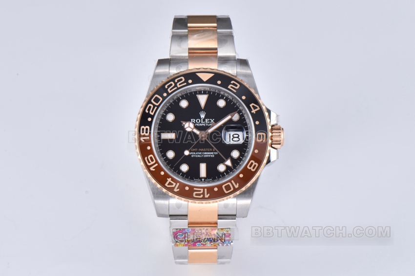 Rolex C Factory Rolex GMT-Master 1:1 Top-Quality Replica with 3285 Movement, Black and Brown Bezel Mechanical Watch m126711chnr-0002