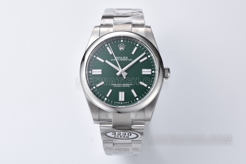 Rolex C Factory Oyster Perpetual 41mm 1:1 Super A replica with 3230 movement turquoise dial mechanical timepiece