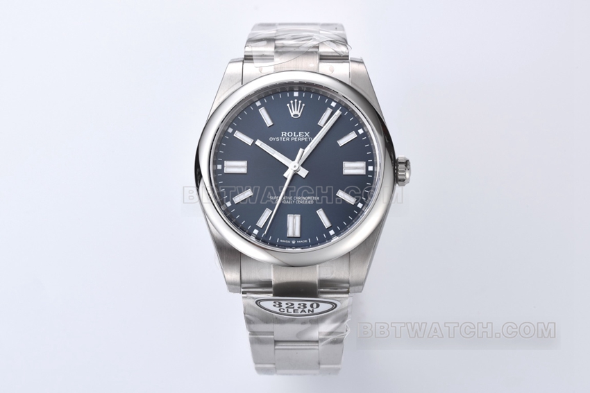 C Factory Rolex Oyster Perpetual 41mm 1:1 replica with authentic 3230 movement and Tiffany blue dial