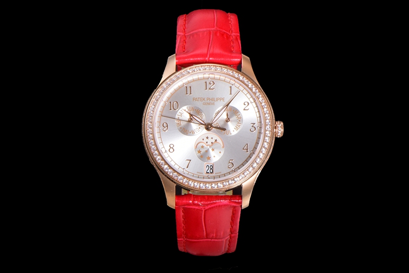 Super Clone N1 Complex Function Timepiece 4947R Patek Philippe Silver Dial Mechanical Leather Strap 1:1