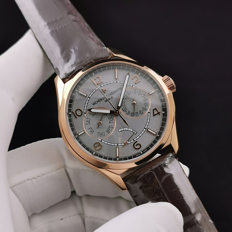 TW Factory Vacheron Constantin Wu Luzhi 4400E Top 1:1 Clone, Grey Dial Rose Gold Case Automatic Watch