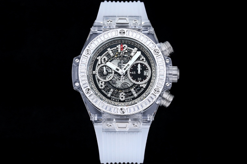 Hublot BIG BANG 411.JX Super Clone Skeleton Dial Transparent Sapphire Crystal Mechanical Watch
