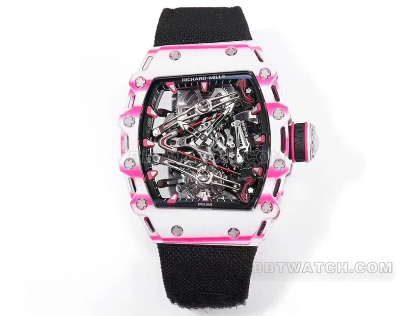 Premium Richard Mille RM 38-02 skeleton tourbillon golf-inspired hollow replica timepiece
