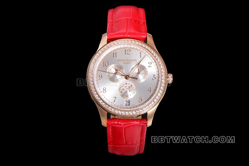 ZP Factory Patek Philippe 4947R-001 Annual Calendar Complication: Top Original Factory Silver-Plated Mechanical Strap Super Clone