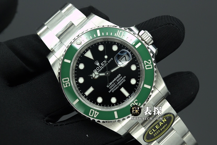 C Factory Submariner Rolex 1:1 replica watches luminous deep green disk steel strap models m126610lv-0002