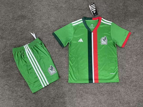 Mexico National Team 2026World Cup jersey set Children's jersey Soccer uniform Clothing Shorts 16-28  2-13 YEARS
