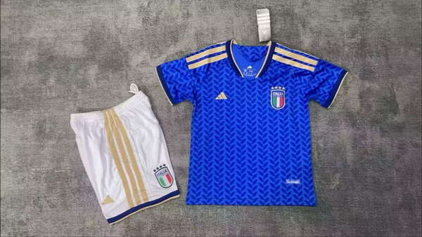 Italy National Team Home field 2026World Cup jersey set Children's jersey Soccer uniform Clothing Shorts 16-28  2-13 YEARS
