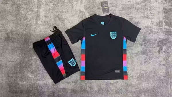 England National Team Away game 2026World Cup jersey set Children's jersey Soccer uniform Clothing Shorts 16-28  2-13 YEARS