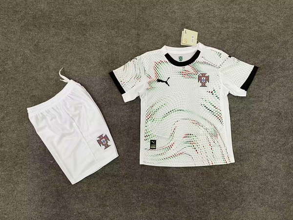 Portugal National Team Away game 2026World Cup jersey set Children's jersey Soccer uniform Clothing Shorts 16-28  2-13 YEARS