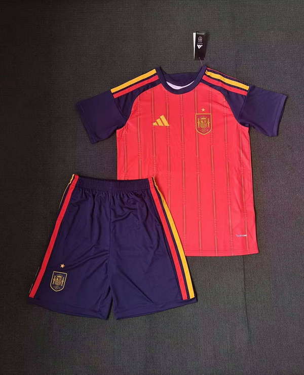 Spain National Team Home field 2026World Cup jersey set Soccer uniform Clothing Shorts S-4XL