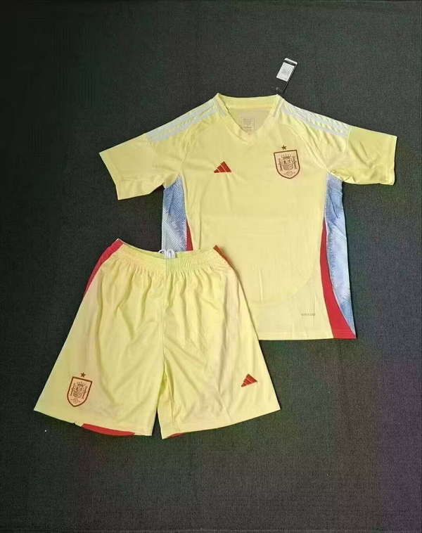 Spain National Team Away game 2026World Cup jersey set Soccer uniform Clothing Shorts S-4XL