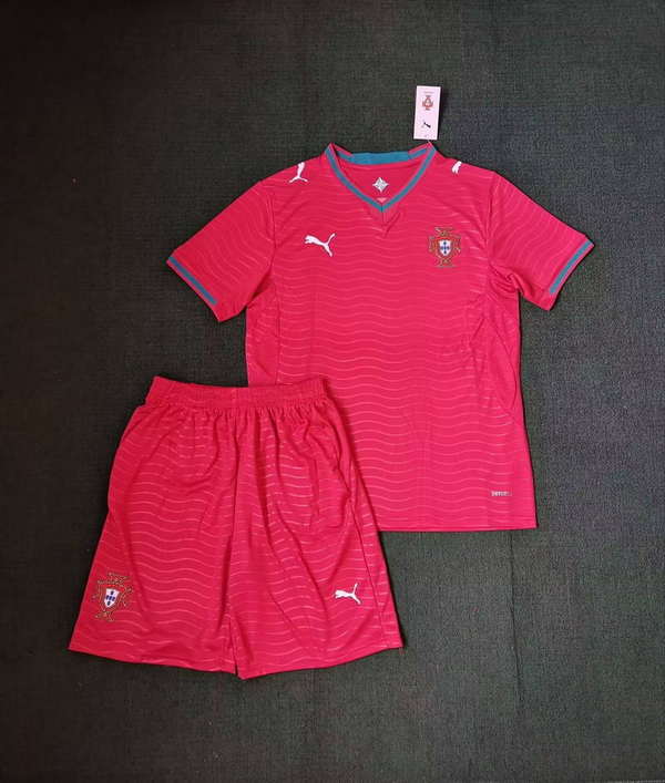 Portugal National Team Home field 2026World Cup jersey set Soccer uniform Clothing Shorts Red Green Kit S-4XL